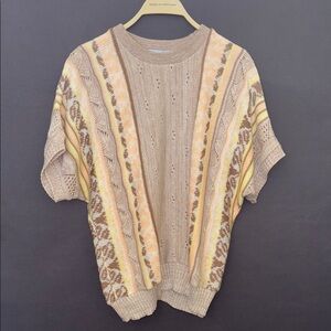 Bay Point Threads Beige Knit Top